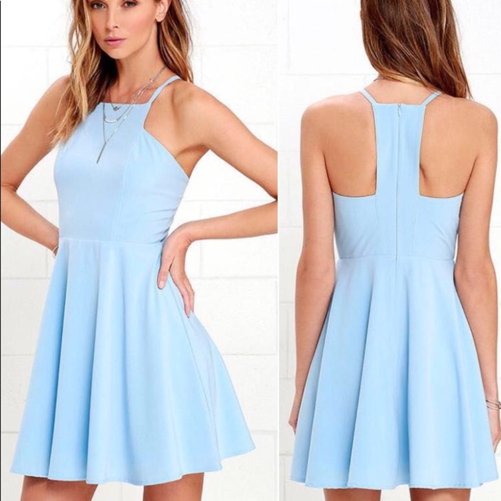 LuLus blue cocktail dress
